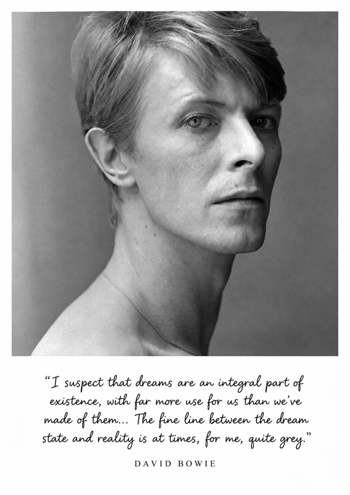 Quadro Decorativo David Bowie Sonhos