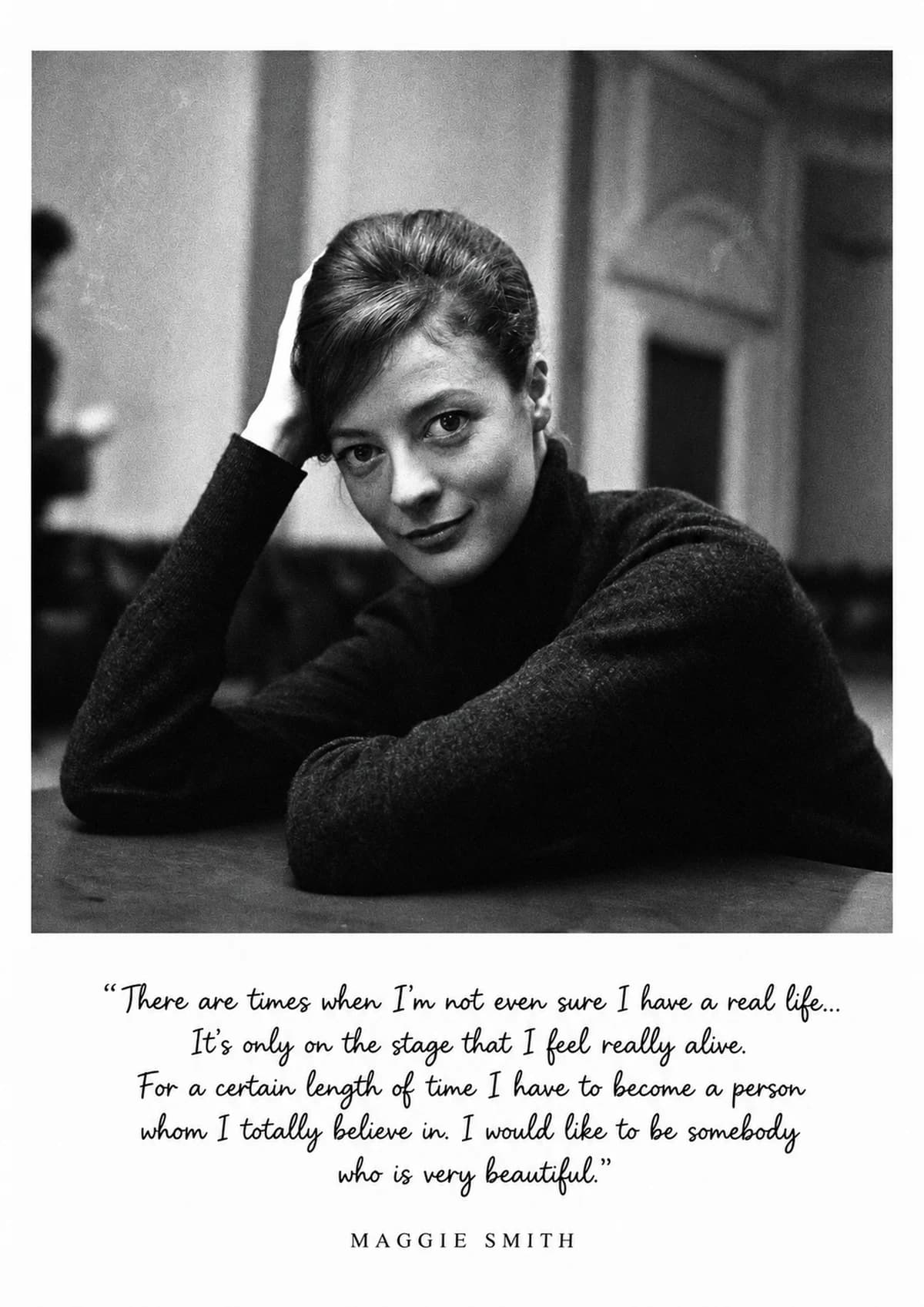 Quadro decorativo Maggie Smith