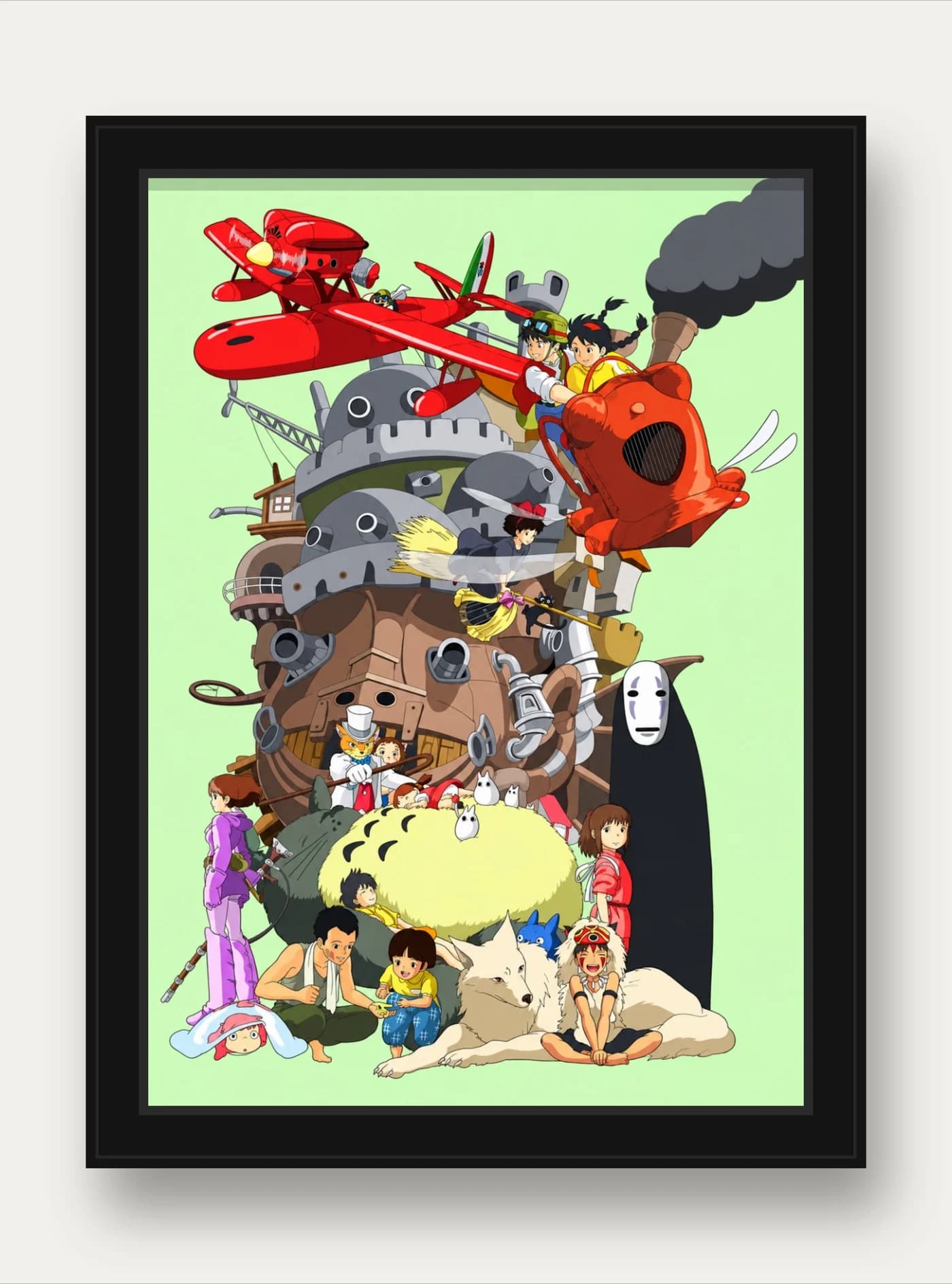 Quadro decorativo Studio Ghibli - Personagens