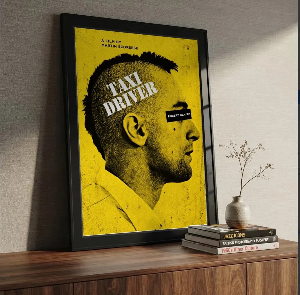 Quadro decorativo Taxi Driver na estante