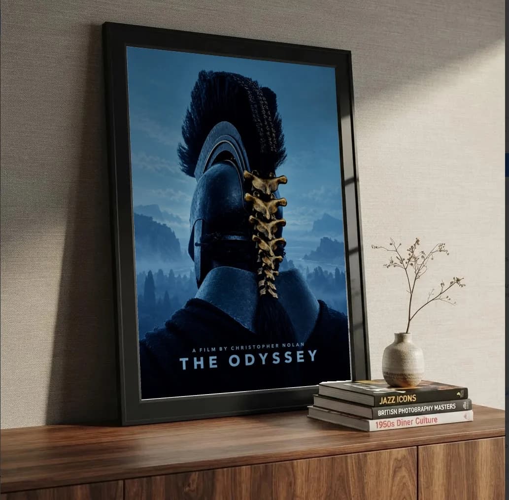 Quadro decorativo The Odyssey Helmet na estante