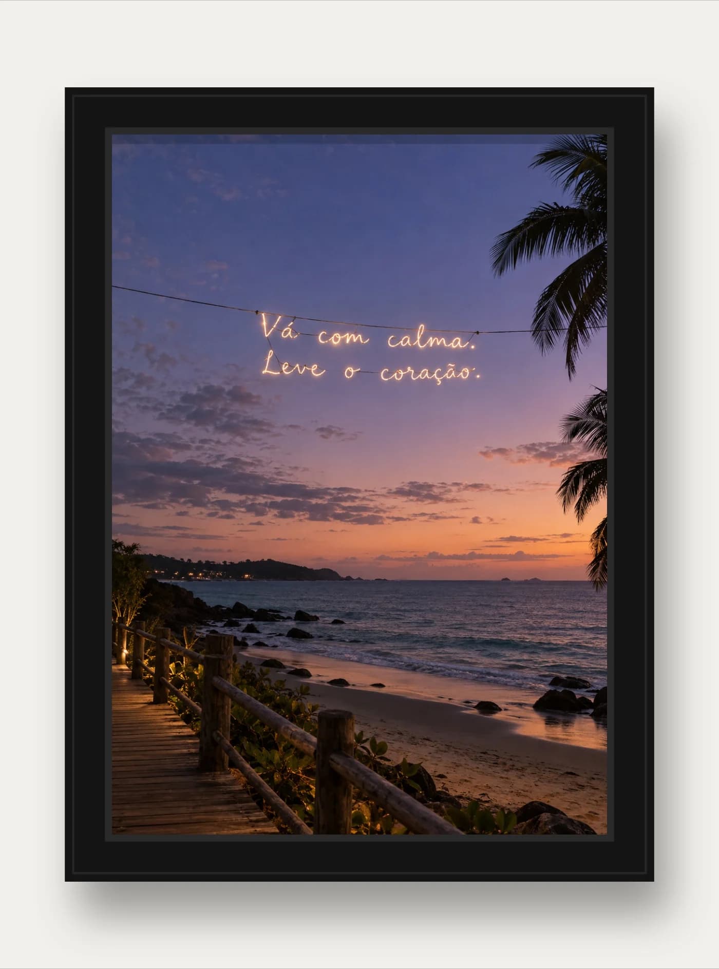 Quadro decorativo Vá com Calma