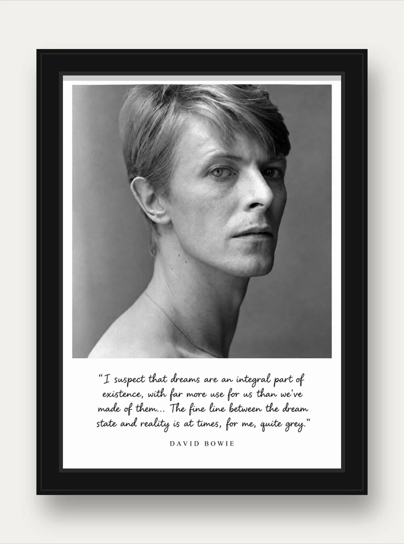 Quadro decorativo David Bowie Sonhos