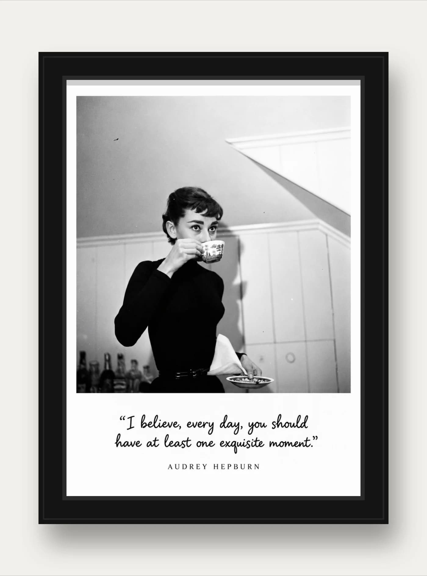 Quadro decorativo Audrey Hepburn Momento