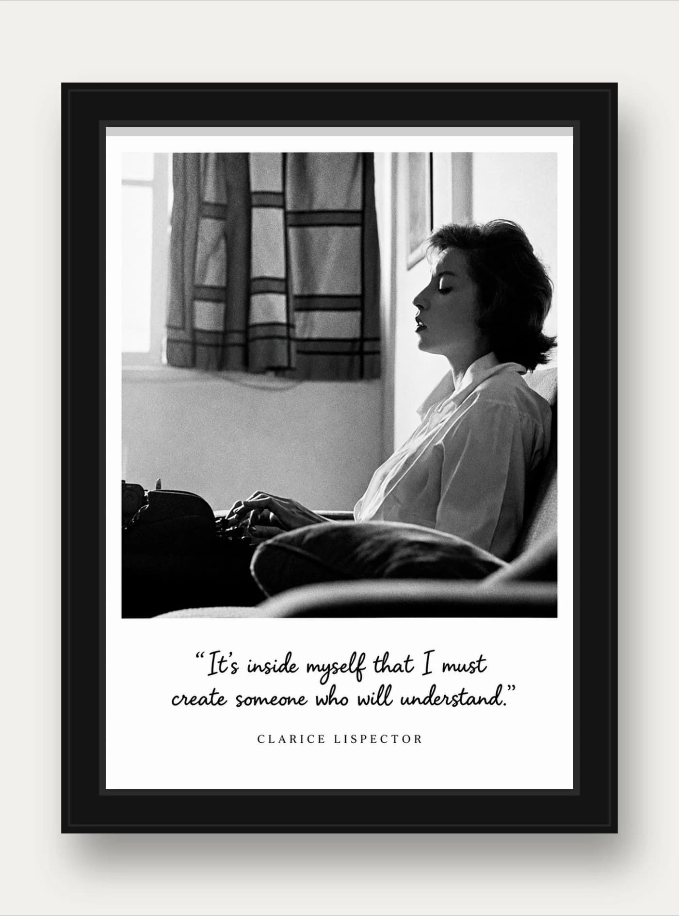 Quadro decorativo Clarice Lispector
